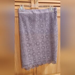 The Limited Purple Lace Midi Skirt